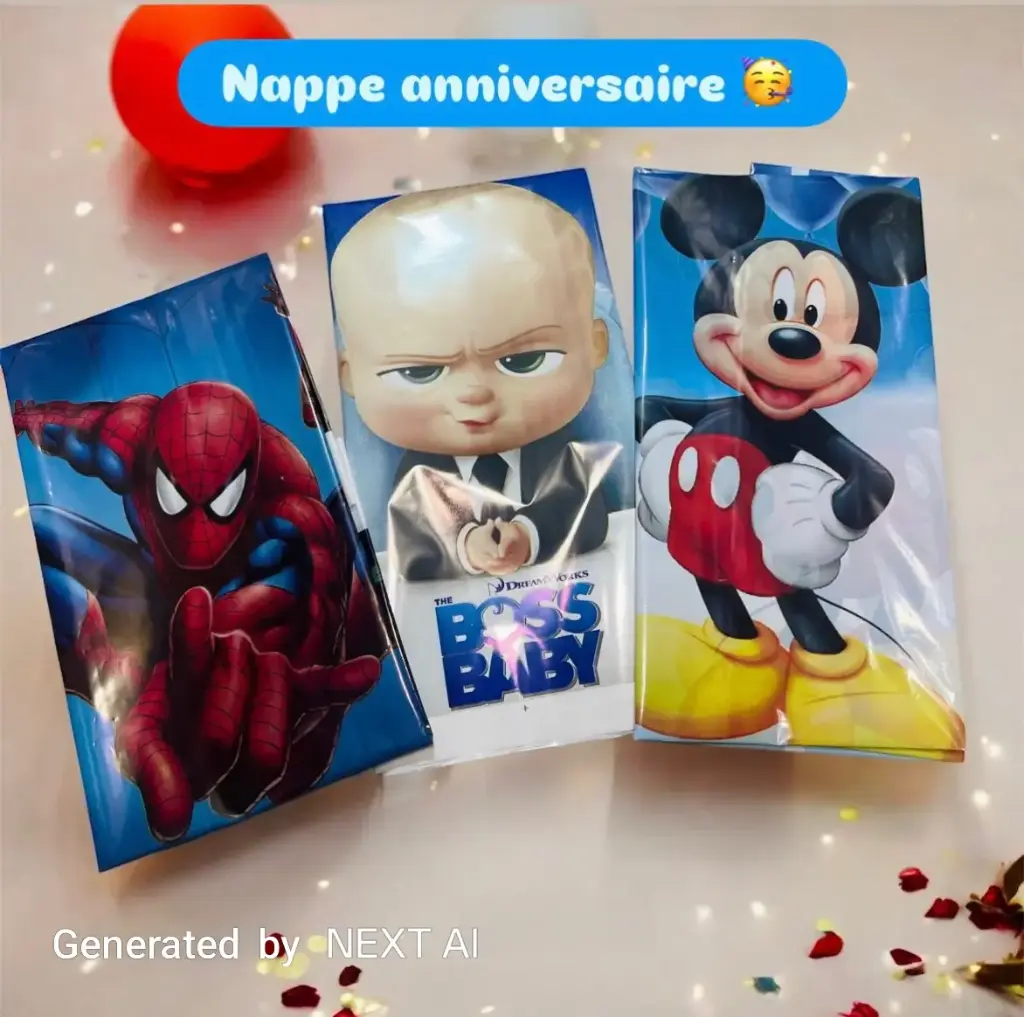 NAPPE DE TABLE MIKI ANNIVERSAIRE
