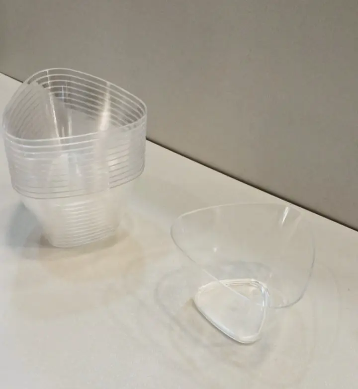 Mini Verrine Triangle Sans Couvert 12PCS