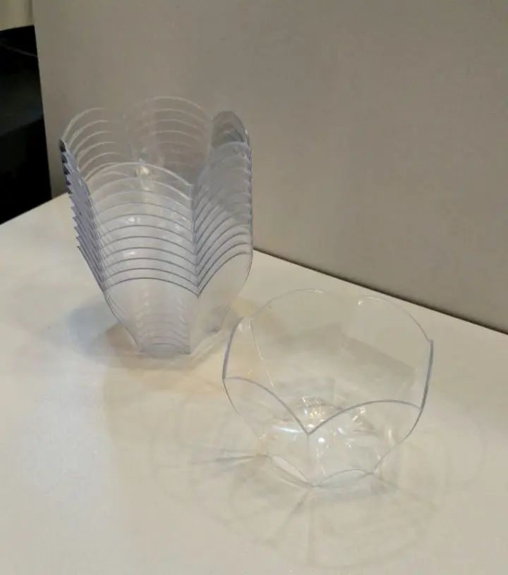 Mini Verrine Hexagonal Sans couvert 6Pcs