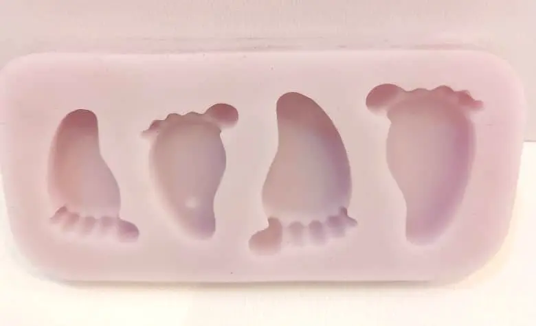 MOULE SILICONE PATE A SUCRE 4PIEDS BEBE