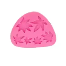 MOULE SILICONE PATE A SUCRE 6FEUILLES ARBRE