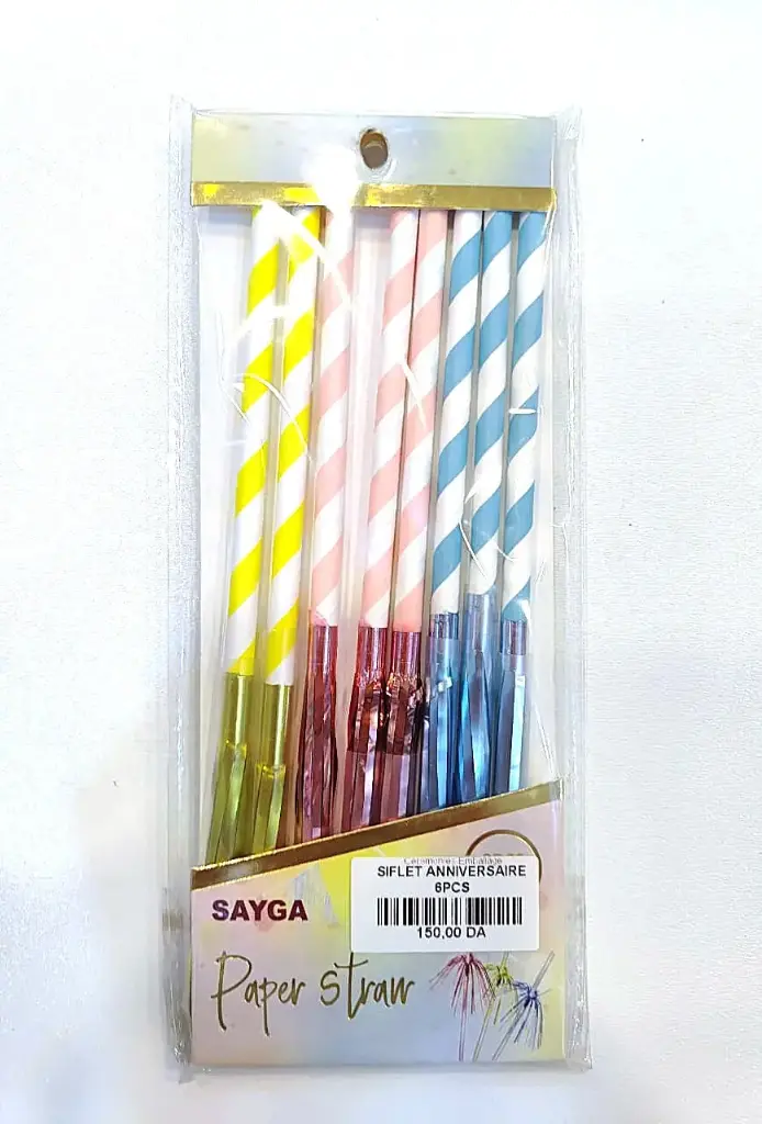 SIFLET ANNIVERSAIRE 8PCS