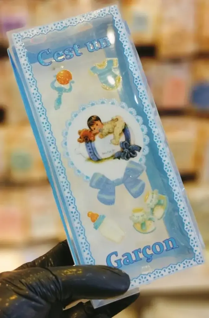 BOITE GATEAU NAISSANCE PVC