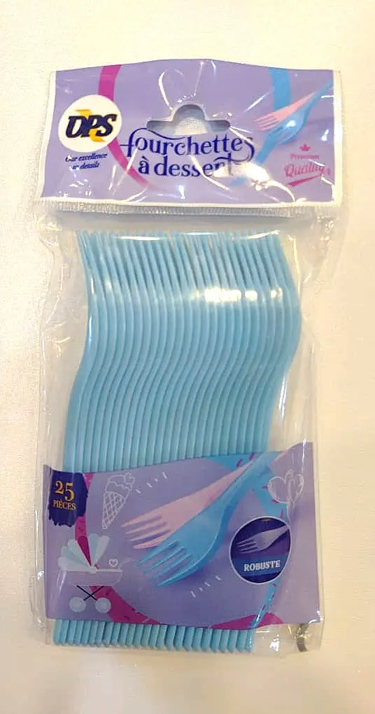 FOURCHETTE/CUILLERE OPS COULEUR 25PCS