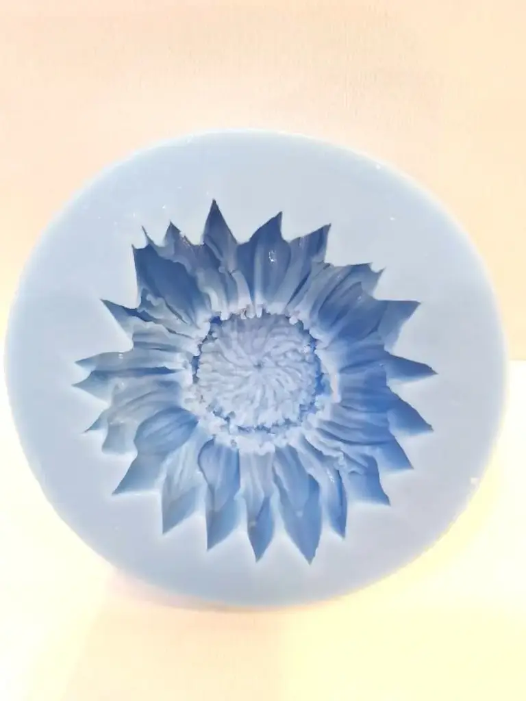 MOULE SILICONE PATE A SUCRE FLEUR BOUGIE 2