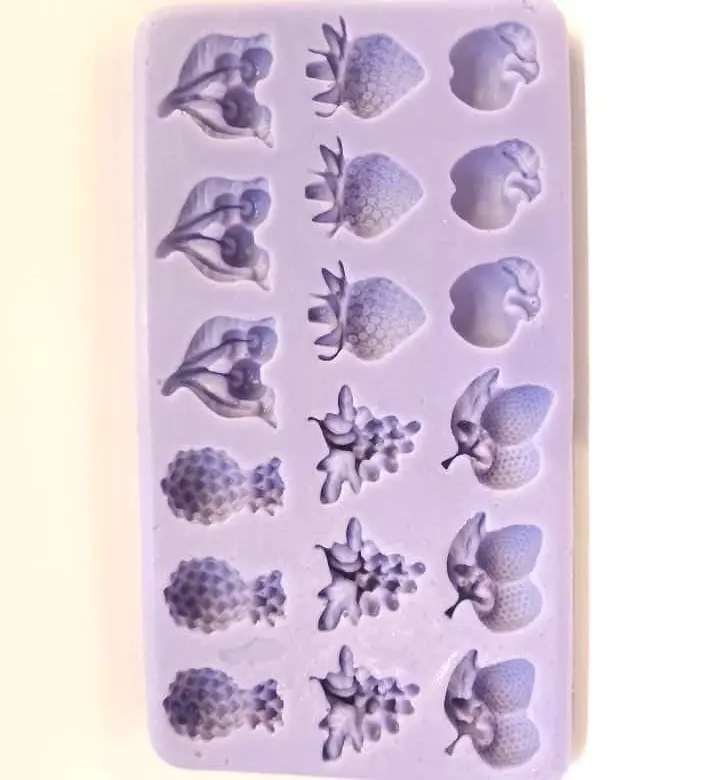 MOULE SILICONE PATE A SUCRE FRUITS