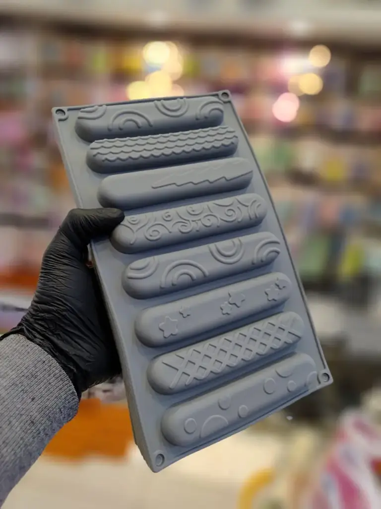 Moule Silicone Eclair Motif Gris _pCS