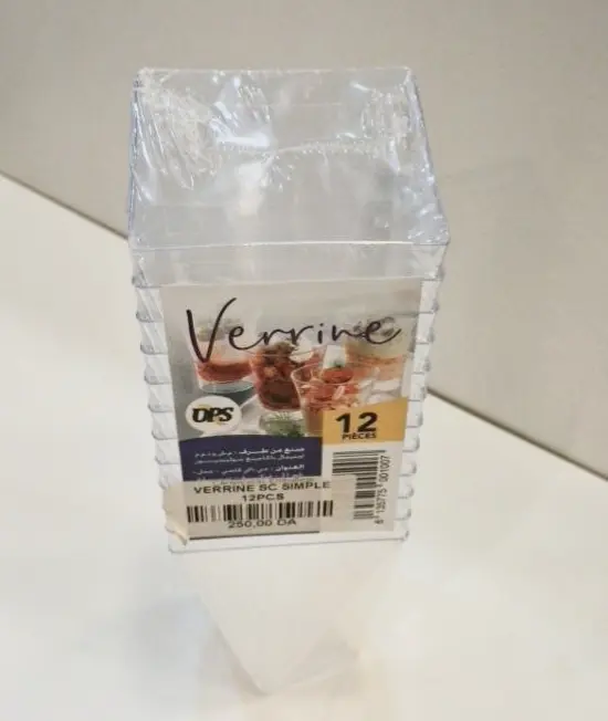 Verrine Diamond Cristal Sans Couvert 12Pcs