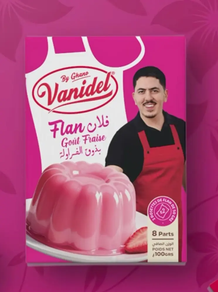 Flan Ghano Fraise