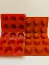 MOULE SILICONE CAISSETTE ROUGE 15PCS