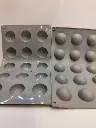 MOULE SILICONE DEMI SPHERE 15PCS