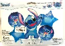 BALLON MIKI STITCH BLEU 5PCS