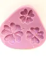 MOULE SILICONE PATE A SUCRE 3FLEURS TREFLE