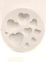 MOULE SILICONE PATE A SUCRE 9COEURS