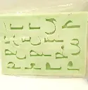 MOULE SILICONE PATE A SUCRE ALPHABET ARABE