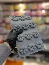 Moule Silicone Fleur Gris 12Pcs